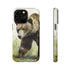 Grizzly Bear in a Field - Impact Resistant Phone Case iPhone 14 Pro Max Matte